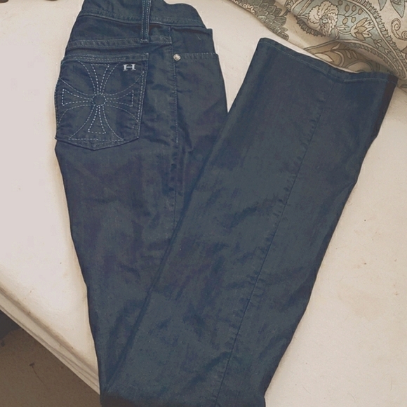 Habitual Dark Blue Straight Leg Jeans SZ 25 - Picture 1 of 8